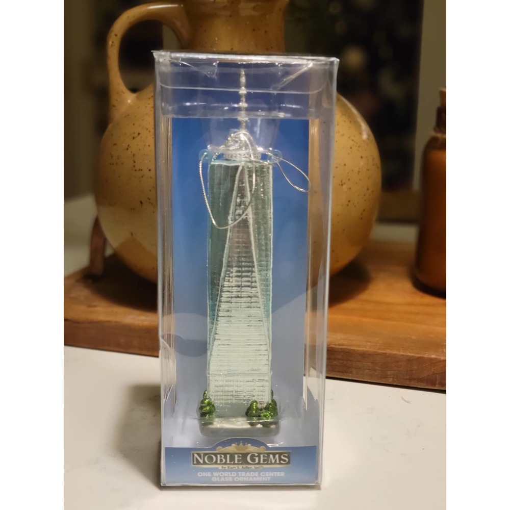 Kurt Adler One World Trade Center Glass Ornament in Box Collectible